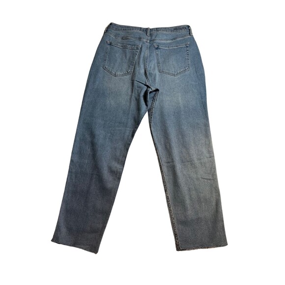 Hollister Ultra High Rise‎ Raw Hem Mom Doodle Jeans Light Wash Stretch Denim 11 - Picture 4 of 15